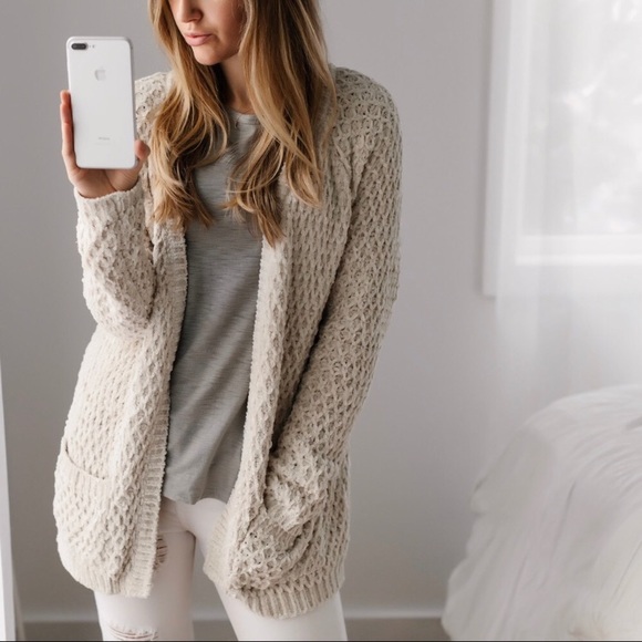 pol chenille cardigan